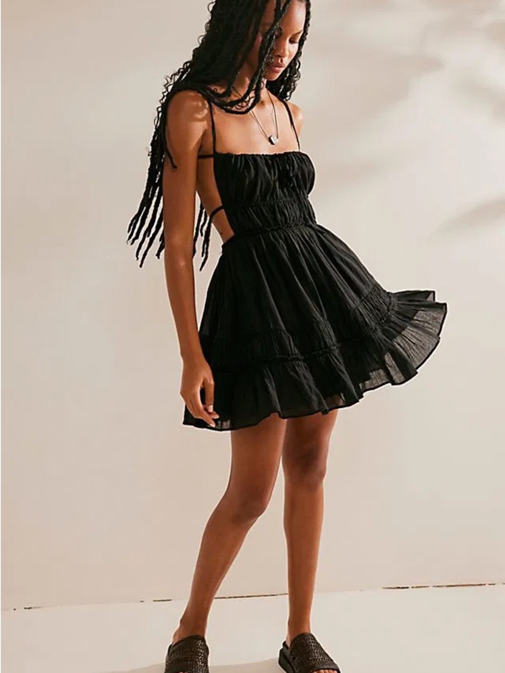 Free people taking sides mini dress NWT
